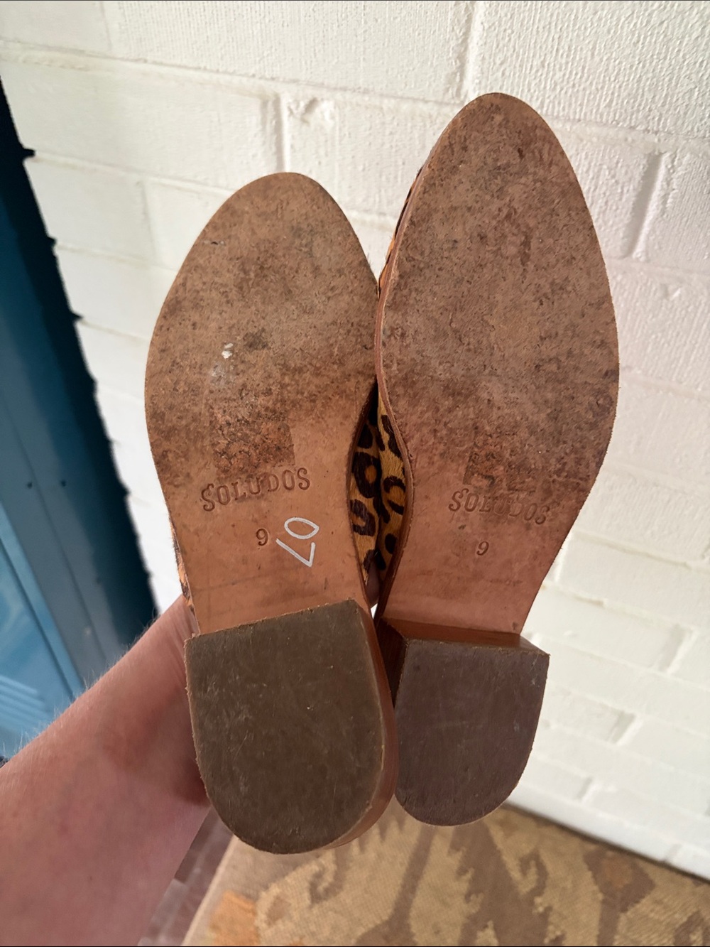 Soludos leopard calf mules - Picture 4 of 5
